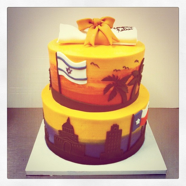 Longhorn Graduation Cake Longhorn Graduation Cake