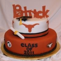 Longhorn Graduation Cake Longhorn Graduation Cake