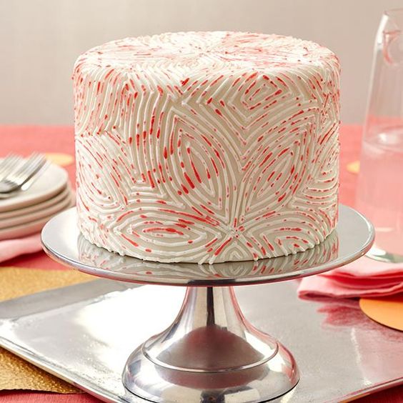 Marble Painted Fondant Cakes Marble Painted Fondant Cakes