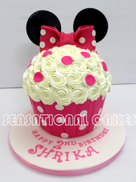 Minnie Mouse Birthday Cupcake Cake