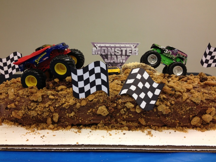 Monster Truck Birthday Cake