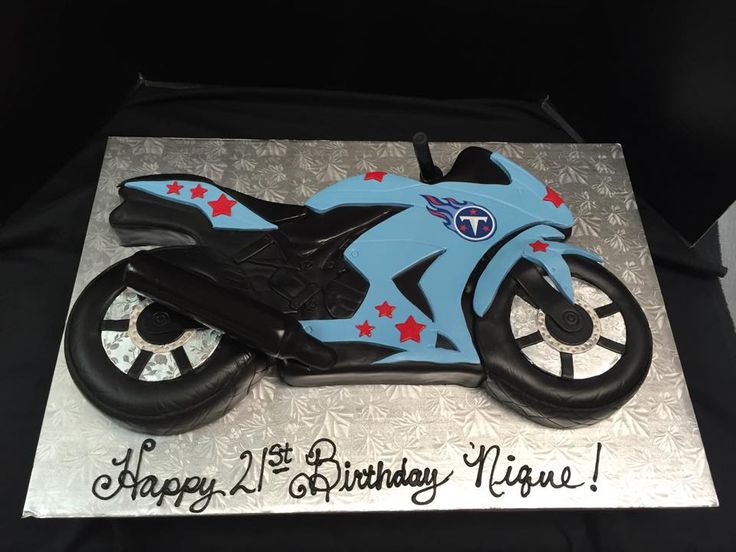 Motorcycle Birthday Cake