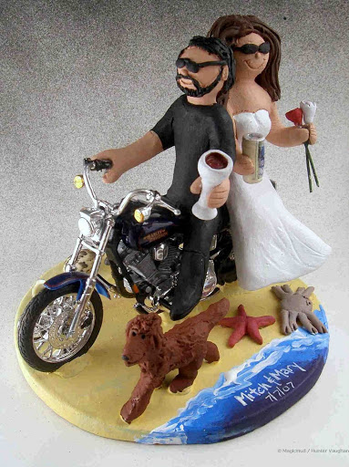 Motorcycle Wedding Cake Topper Motorcycle Wedding Cake Topper
