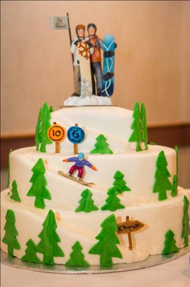 Mountain Wedding Cake