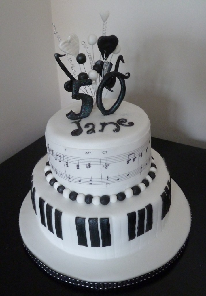 Musical 50th Birthday Cake
