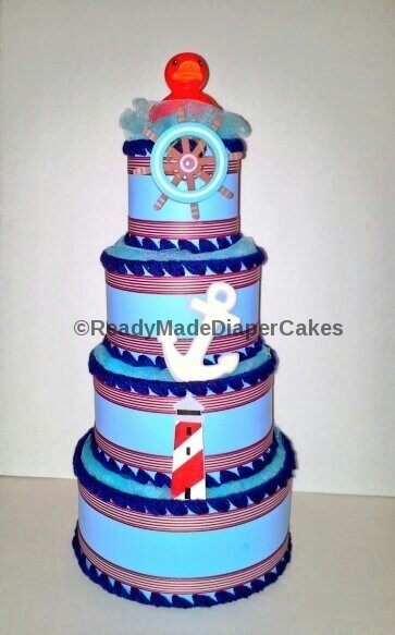 Nautical Baby Shower Cake Nautical Baby Shower Cake