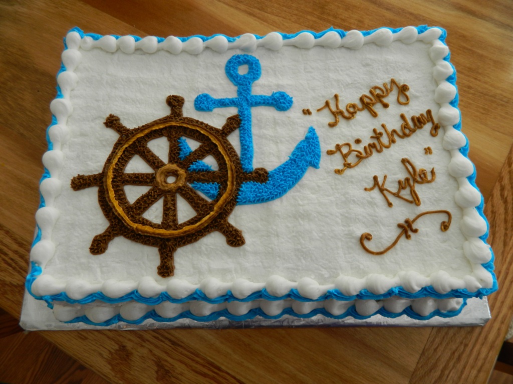 Nautical Baby Shower Sheet Cakes Nautical Baby Shower Sheet Cakes