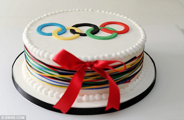 Olympic Rings Cake
