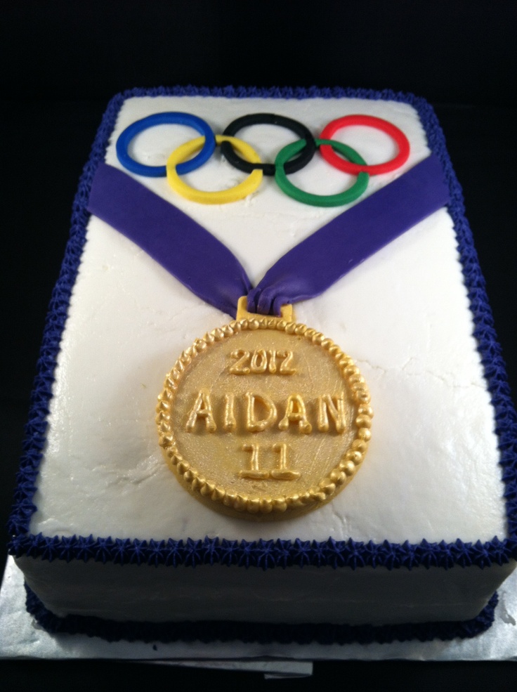 Olympic Themed Birthday Cake