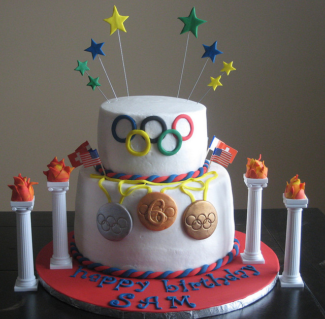 Olympics Birthday Party Cake
