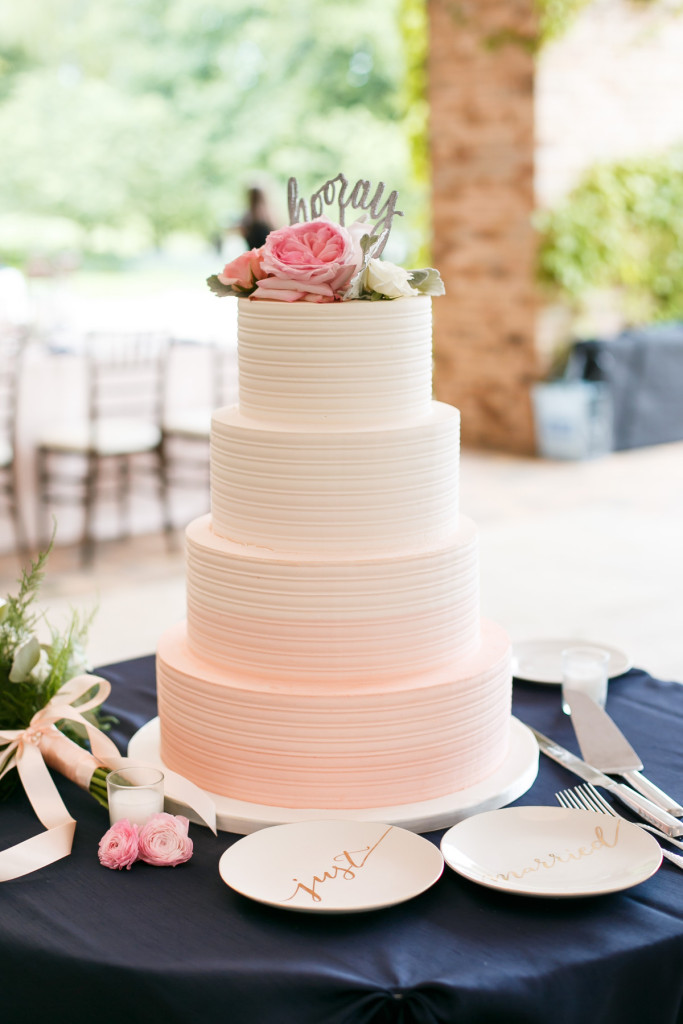 Ombre Buttercream Wedding Cake