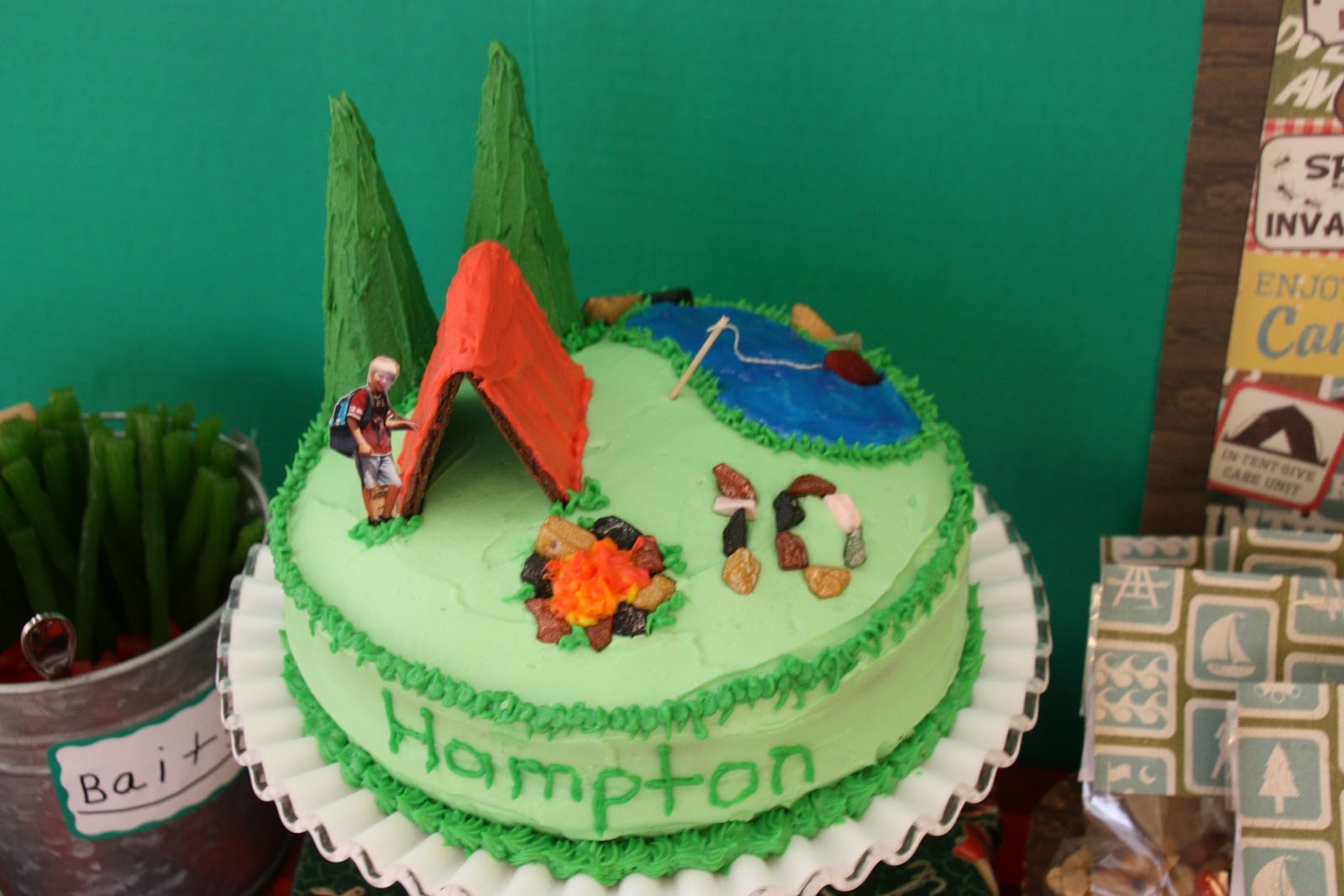 Outdoor Theme Birthday Cake