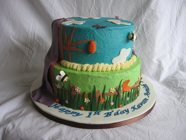 Outdoor Themed Birthday Cake