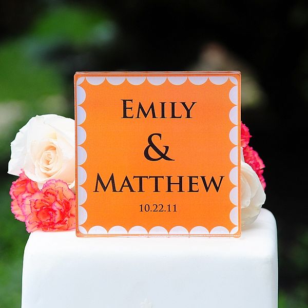 Personalized Wedding Cake Topper