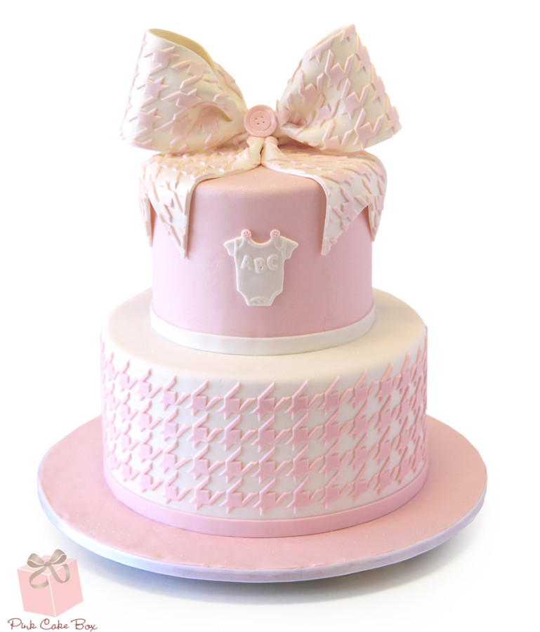 Pink Baby Shower Cake