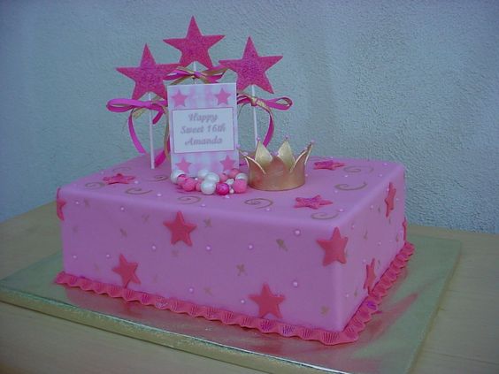 Pink Princess Sheet Cake