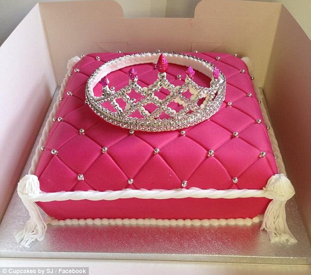 Pink Princess Themed Birthday Cake Images