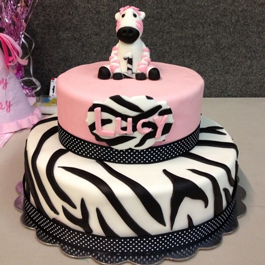 Pink Zebra Birthday Cake Pink Zebra Birthday Cake