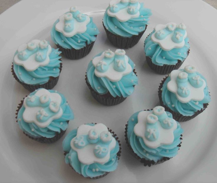 12 Photos of Blue Baby Shower Mini Cupcakes 12 Photos of Blue Baby Shower Mini Cupcakes
