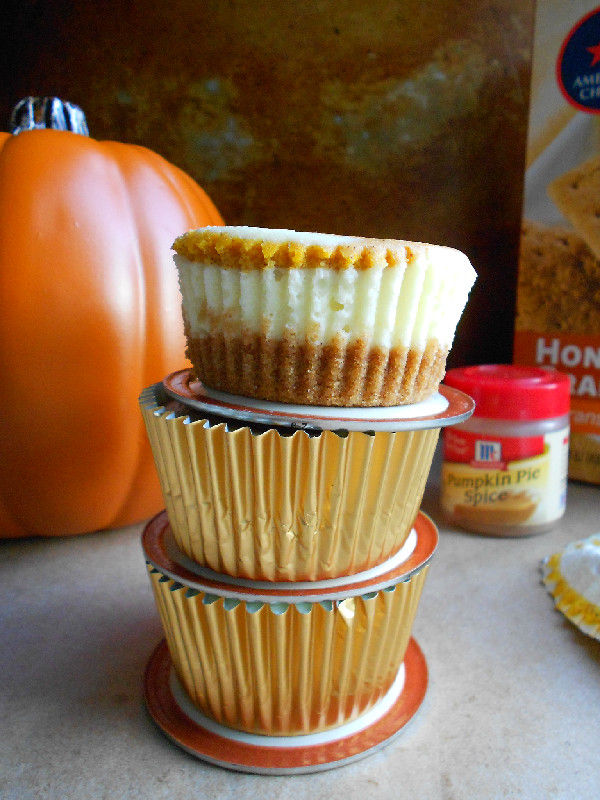 Pumpkin Swirl Cheesecake Cupcakes