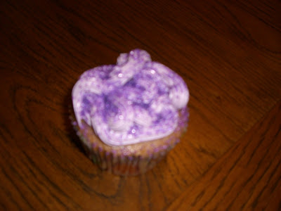 Purple Bridal Shower Cupcakes