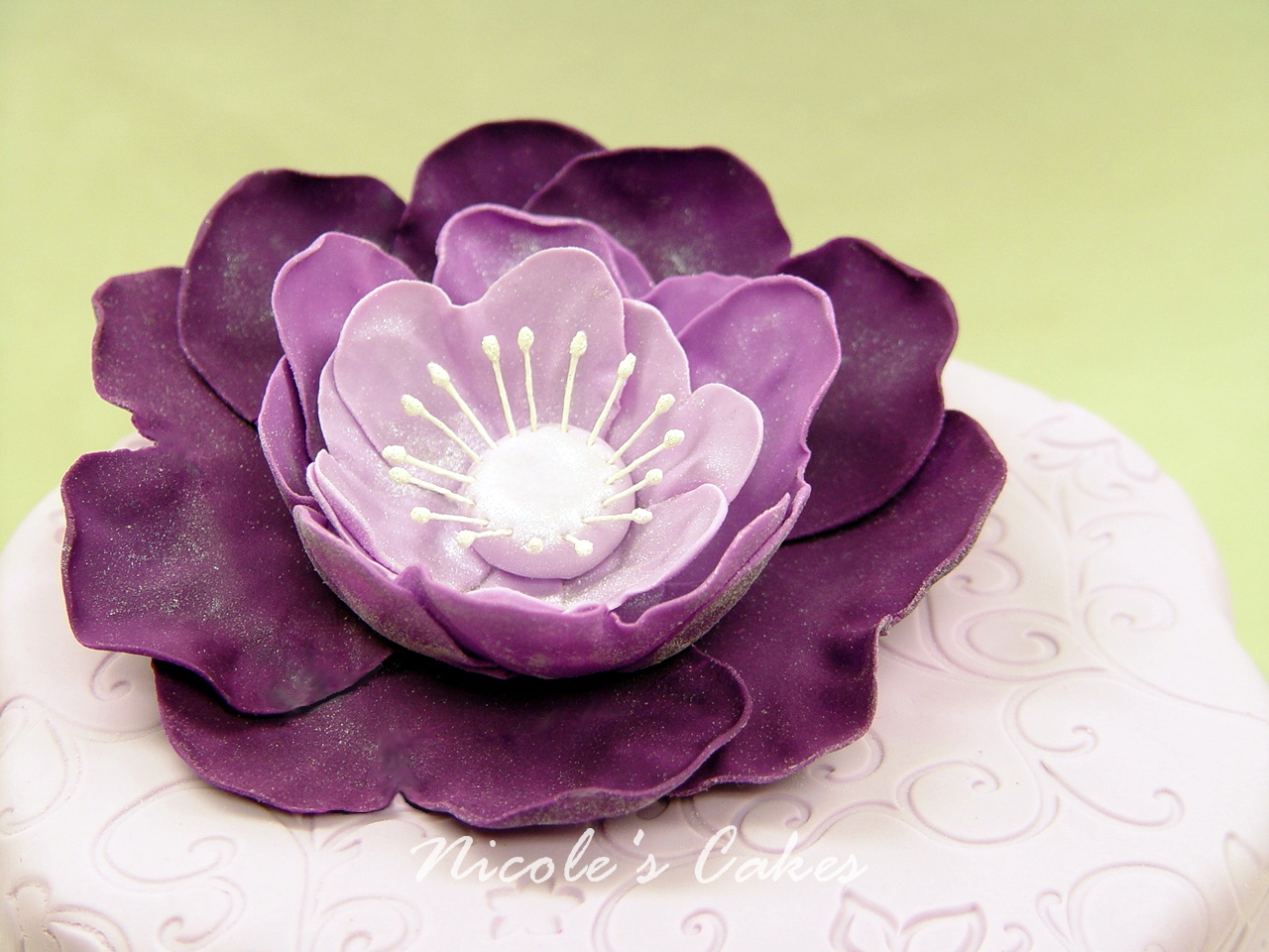 Purple Flower Cake