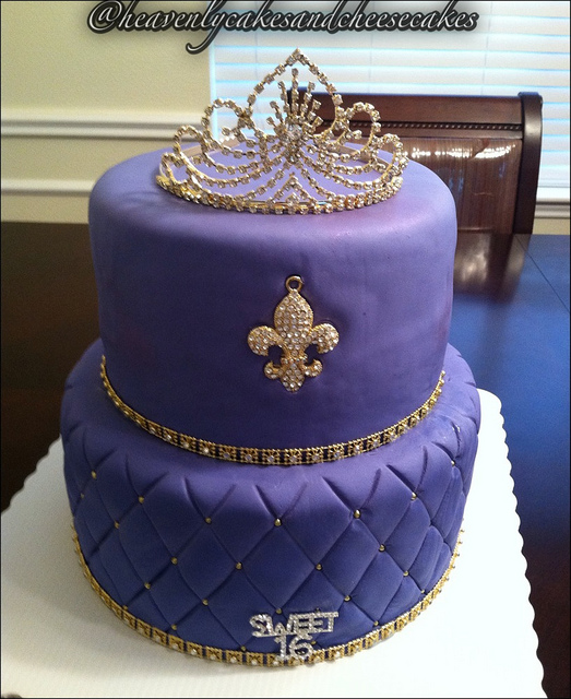 Purple Sweet 16 Cake