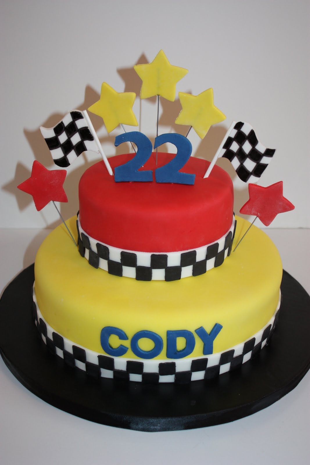 Race Car Birthday Cake Design