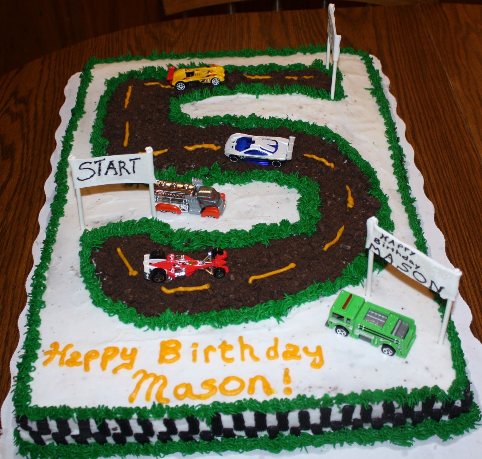 Race Track Birthday Cake Ideas