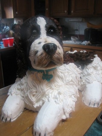 Realistic Dog Cake