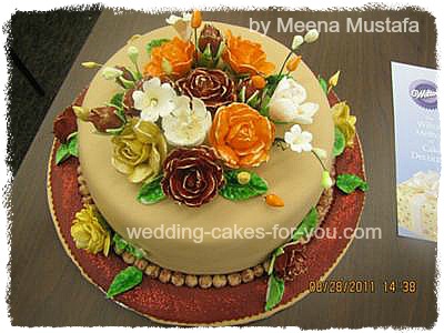 Retirement Cake with Flowers