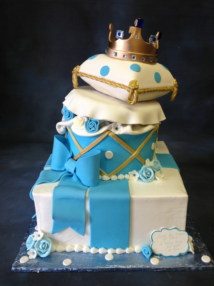 Royal Prince Baby Shower Cake