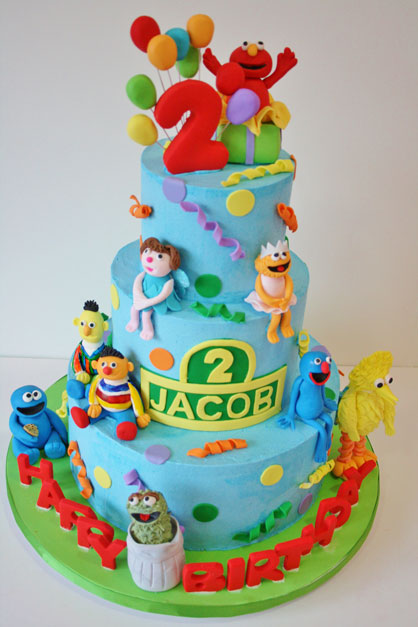 Sesame Street Birthday Cake Designs