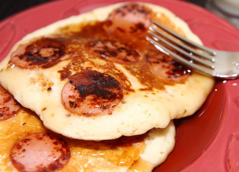 Smoked Sausage and Pancakes