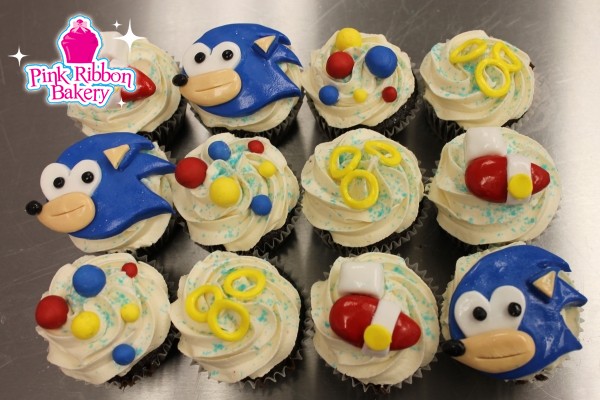 Sonic Hedgehog Cupcakes