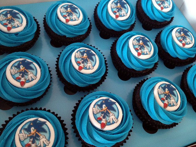 Sonic Hedgehog Cupcakes Sonic Hedgehog Cupcakes