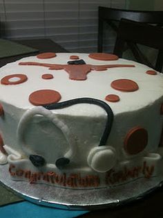 Texas Longhorn Graduation Cake