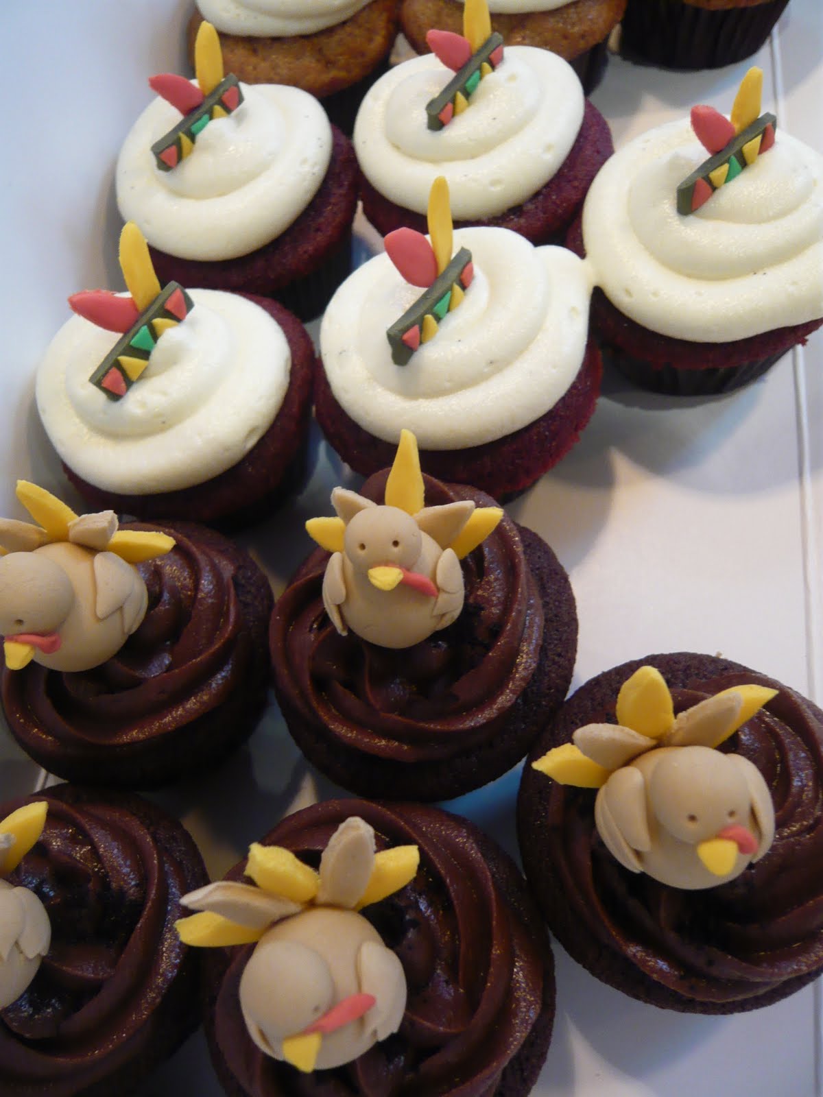 Thanksgiving Turkey Cupcakes