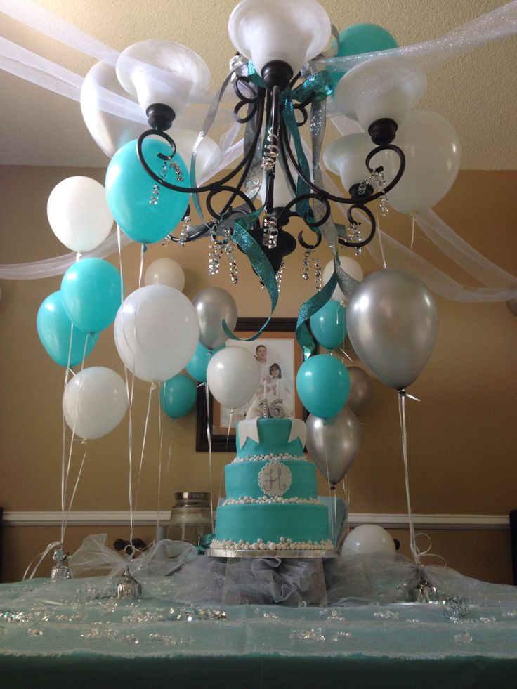 11 Quilted Cakes With Tiffany Blue Sweet 16 Birthday Decorations