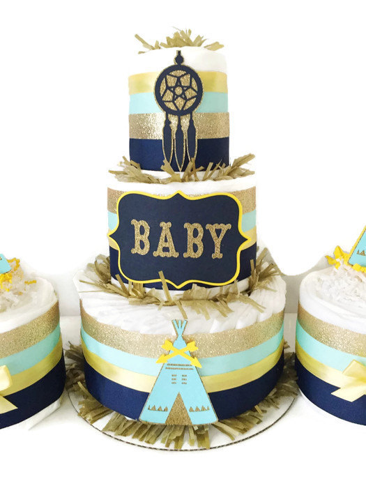 Tribal Baby Shower Cakes