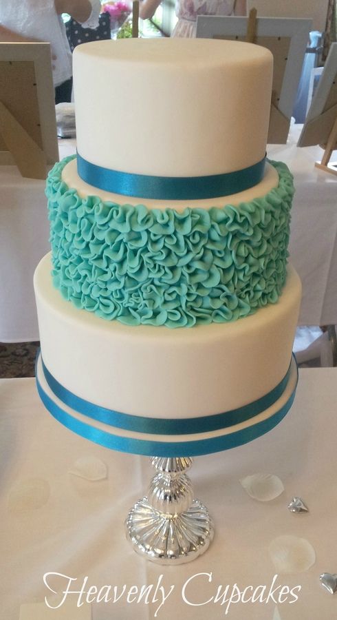 Turquoise Wedding Cake