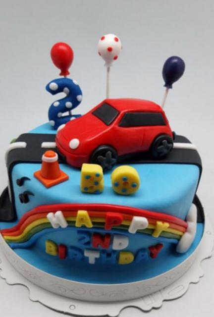 Two Year Old Boy Birthday Cake