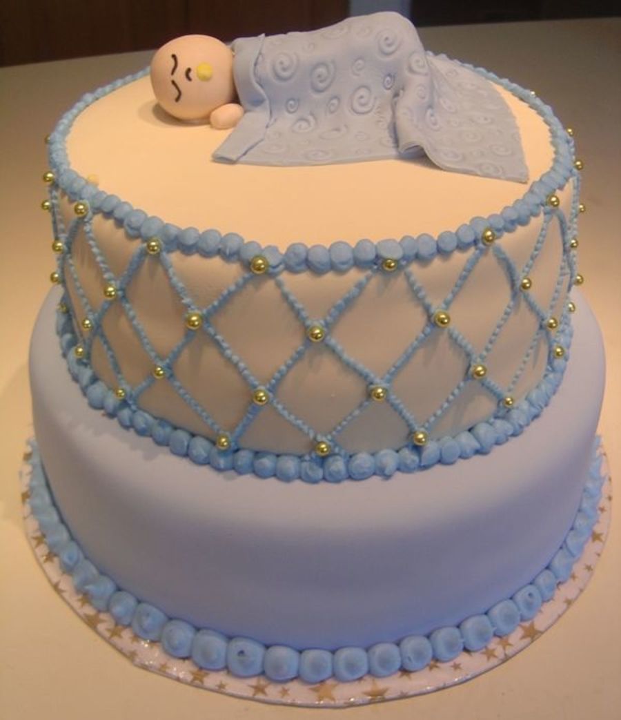 Unisex Baby Shower Cake