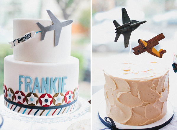 Vintage Airplane Birthday Cake