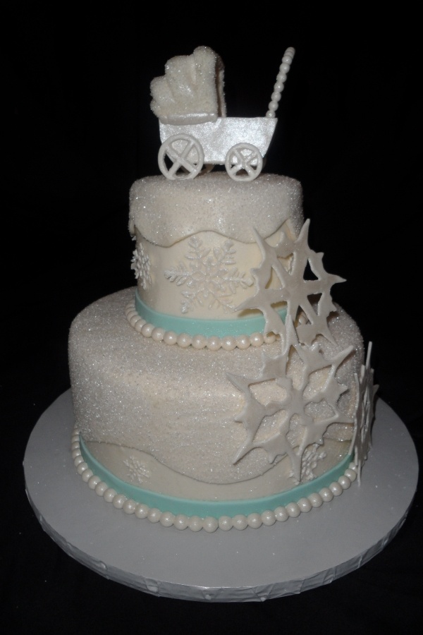 Winter Theme Baby Shower Cake Winter Theme Baby Shower Cake