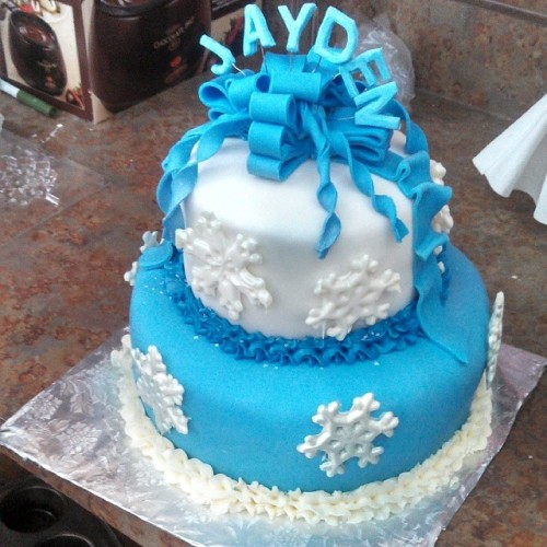 Winter Wonderland Baby Shower Cake Winter Wonderland Baby Shower Cake