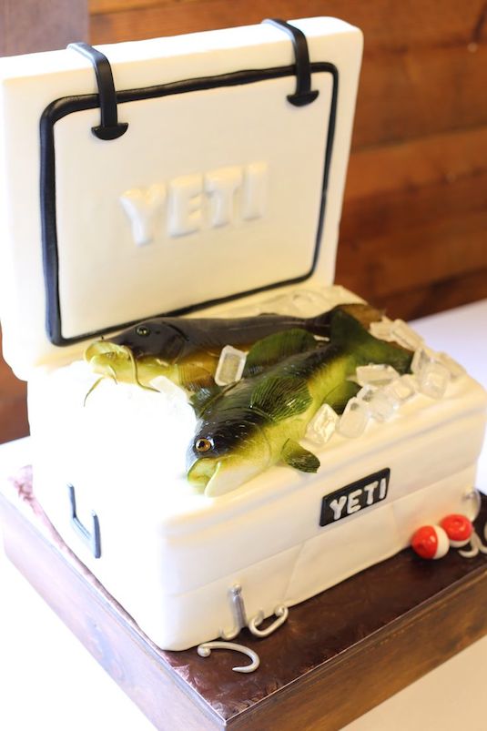 Yeti Cooler Grooms Cake
