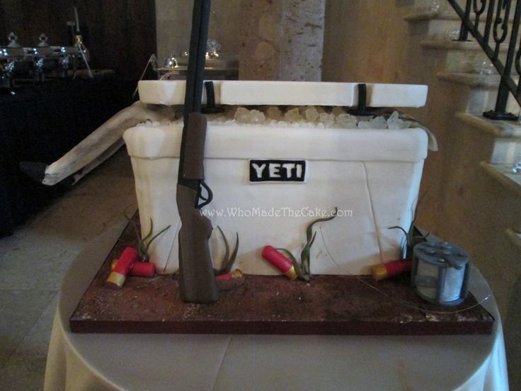 Yeti Cooler Grooms Cake
