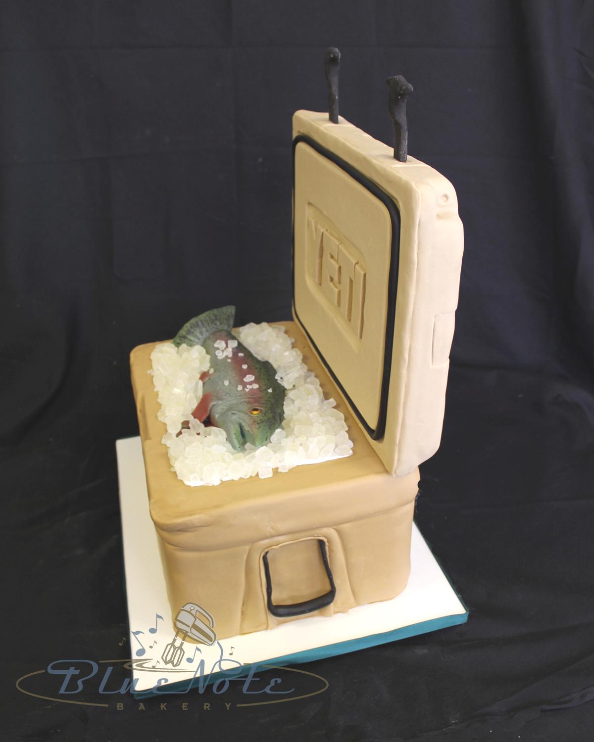 Yeti Cooler Wedding Cake