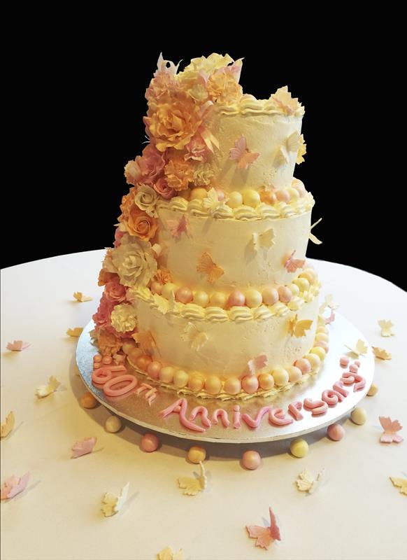 3 Tier Wedding Cake Anniversary